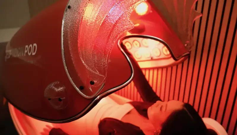 Red light pod open
