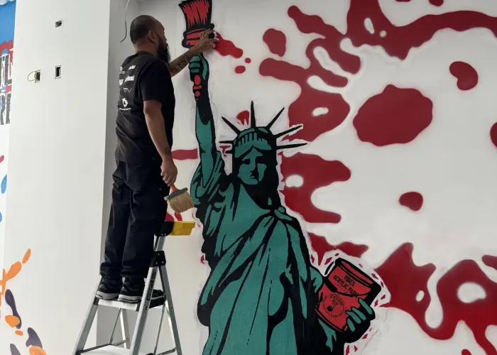 Liberty statue wall art