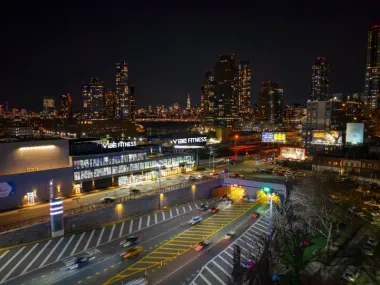 Vibe LIC Fitness at night